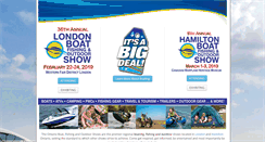 Desktop Screenshot of ontarioboatshows.com