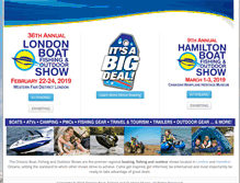 Tablet Screenshot of ontarioboatshows.com